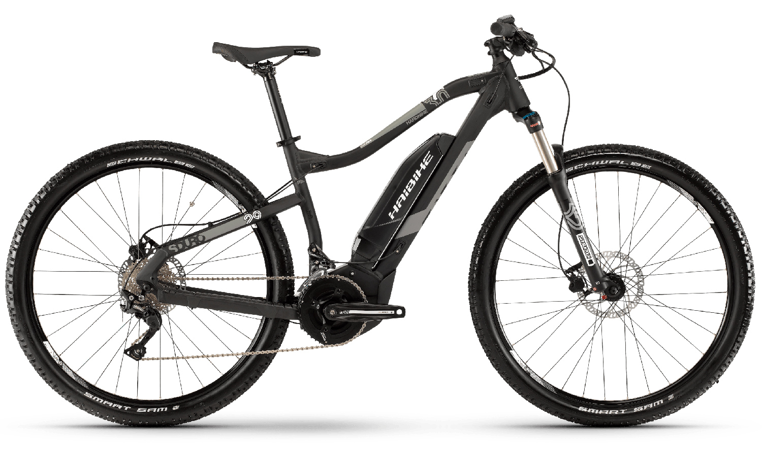 Фотографія Haibike 29" SDURO HardNine 3.0 500Wh (2019) 2019 Чорно-сірий